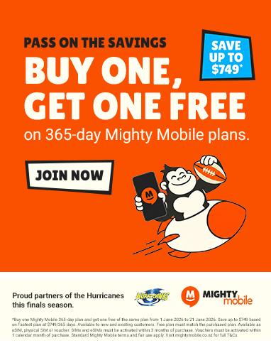 Mighty Mobile buy one get one free on 365-day plans.