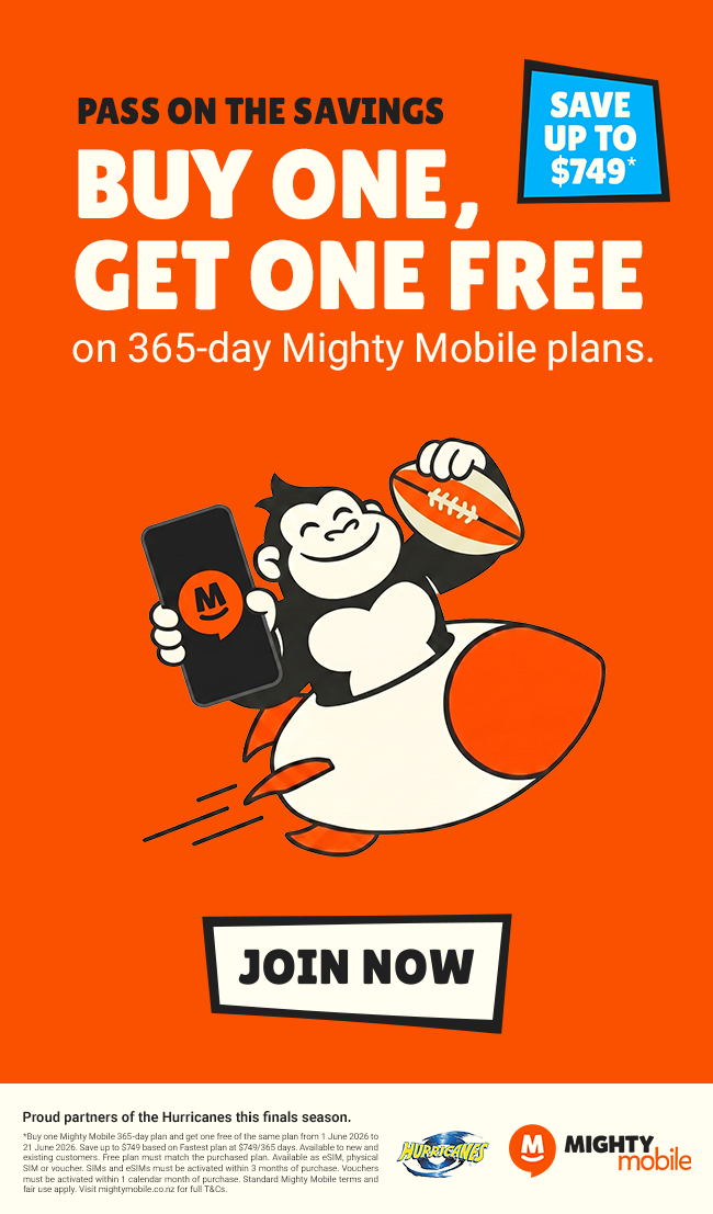 Mighty Mobile buy one get one free on 365-day plans.